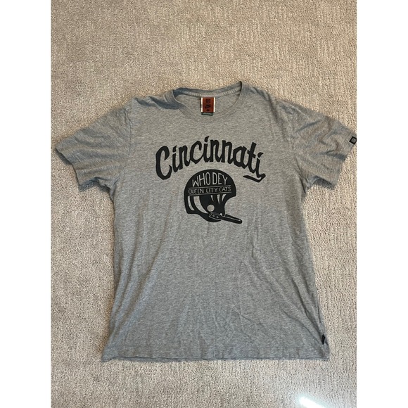 Nike Other - Vintage Nike NFL Cincinnati Bengals Who Dey Queen City Cats Gray T-Shirt Mens XL